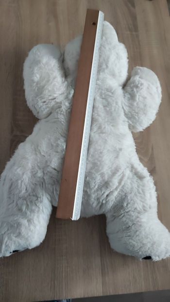 Grande peluche blanche douce