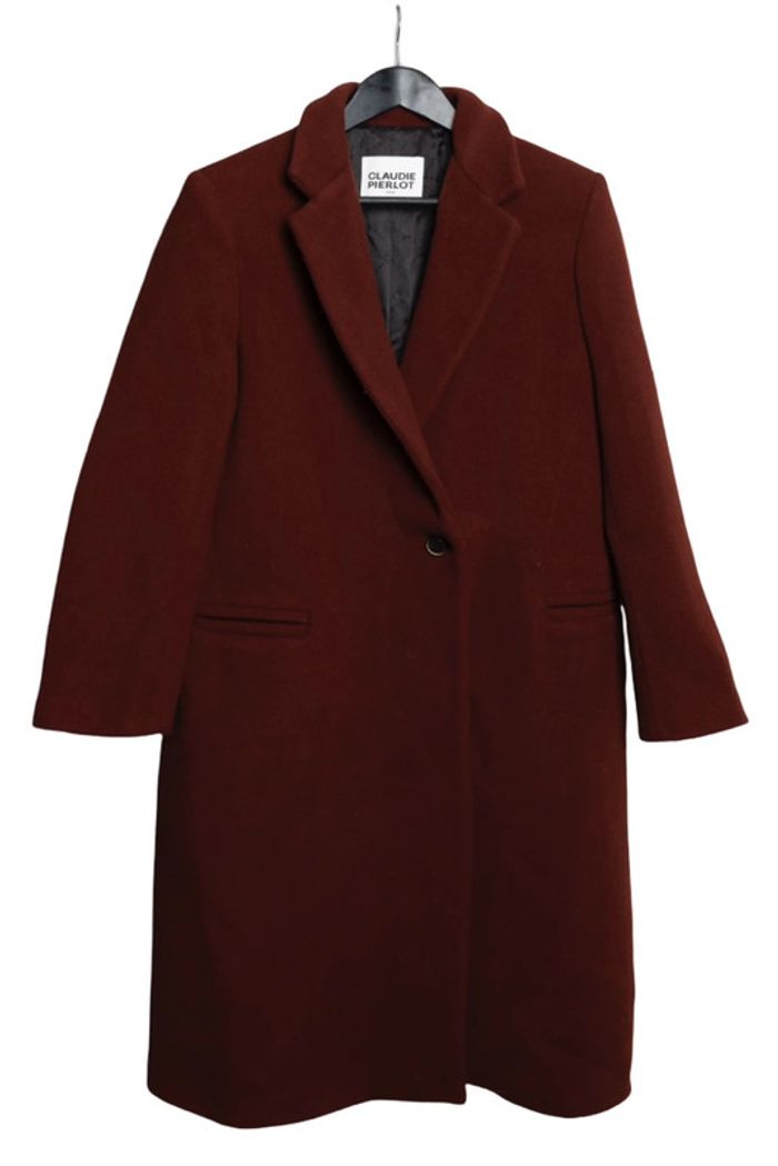 Manteau bordeaux Claudie Pierlot – Neuf avec étiquette – Taille XL - photo numéro 3