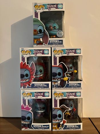 Lot 5 figurines Funko Pop Stitch costume