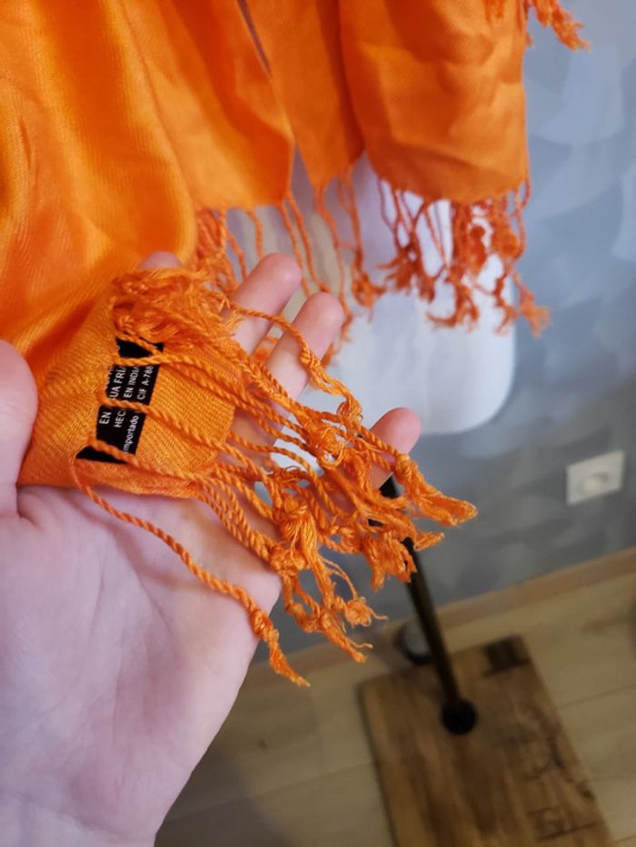 Foulard 🎀 orange citrouille 3euros - photo numéro 5