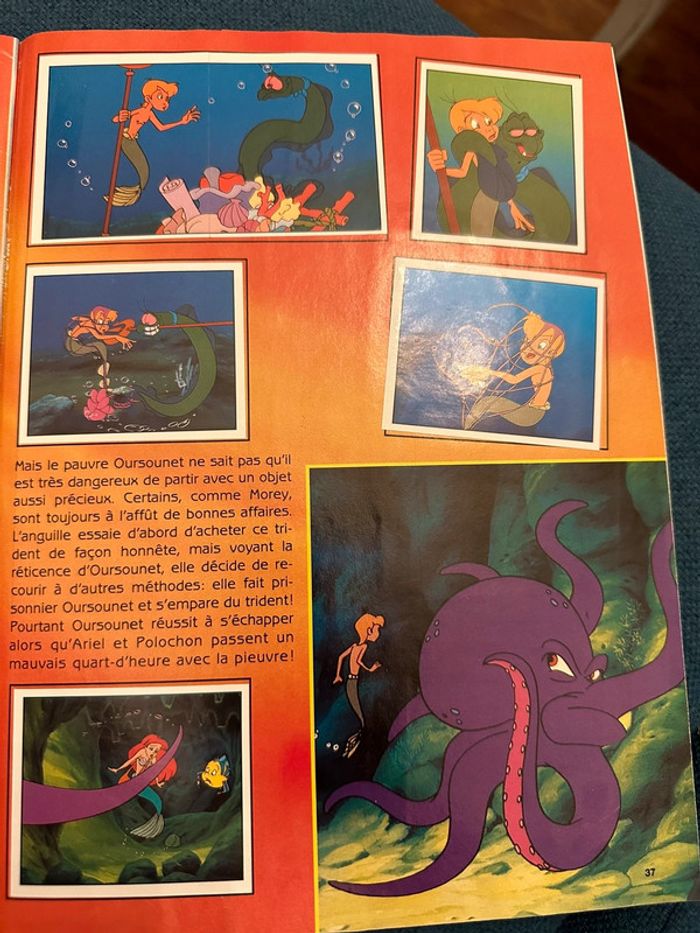 Album livre Panini complet stickers autocollants Disney La petite sirène le dessin animé TV - photo numéro 12