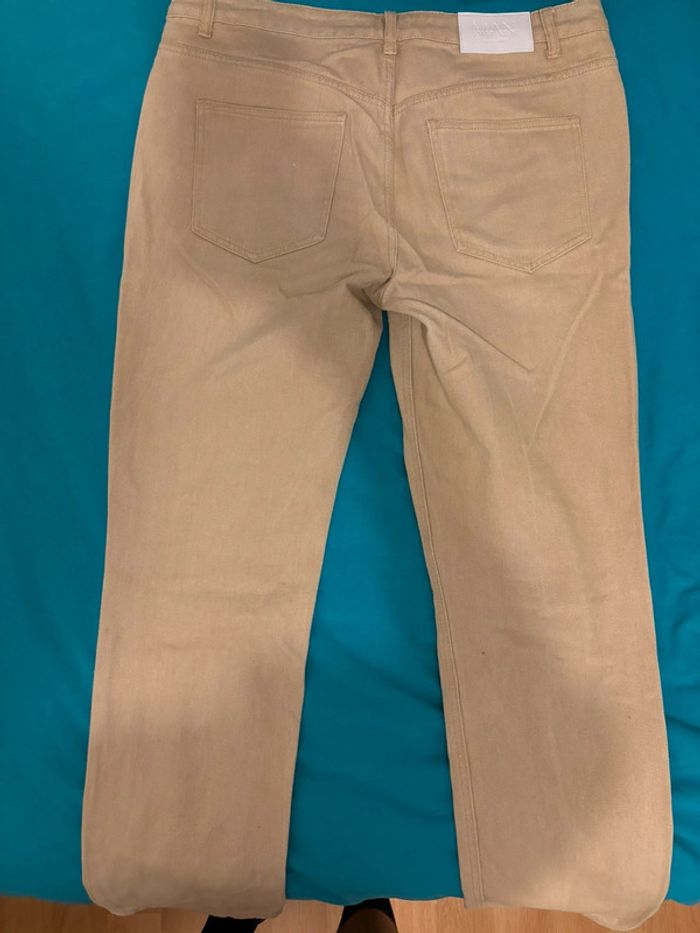 Pantalon beige mango - photo numéro 4