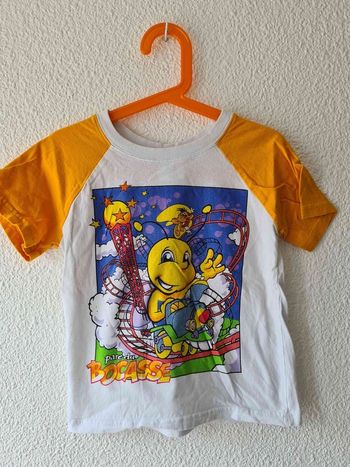 tee-shirt blanc et orange parc de bocasse