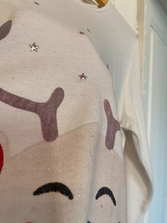 Lot de deux hauts de pyjama rennes Etam et Tex taille M - photo numéro 11