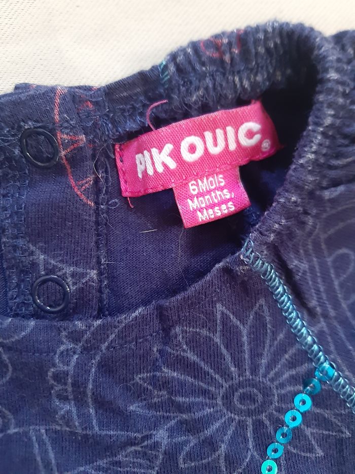 robe bleu marine - papillons - 6 mois - photo numéro 3