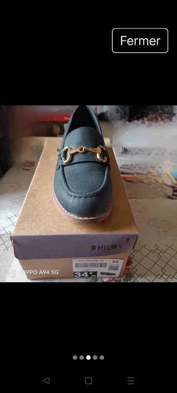 A vendre mocassins Bleu marine femme