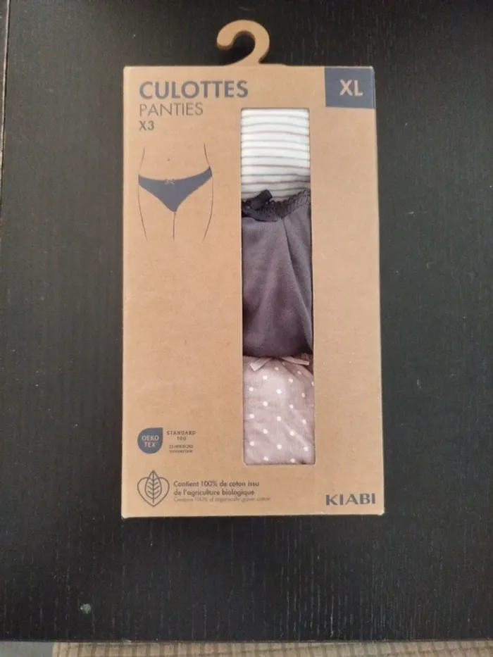 Lot de 3 culottes neuves