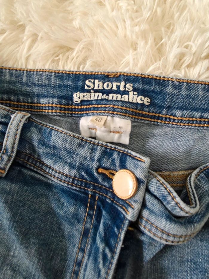 Short en jean grain de malice taille 40 - photo numéro 2