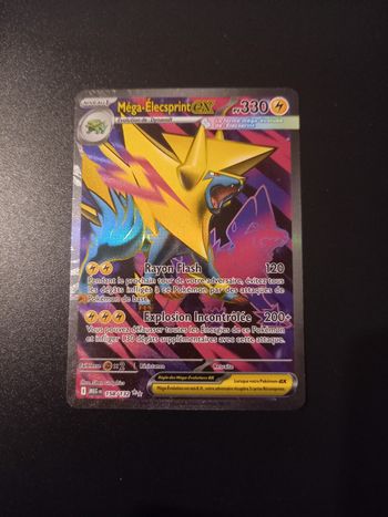 Carte Pokémon Méga-Elecsprint Ex 158/132 FA ME01