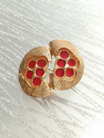 Broche vintage plaqué or 🤎 Rare🤎 Orena Pariso