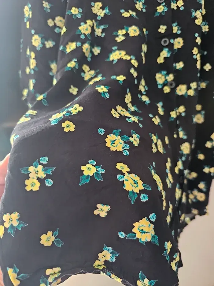 Chemisier/ blouse fleur fée Maraboutée taille 40 - photo numéro 5