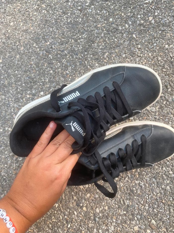 Basket puma noir argent - photo numéro 7