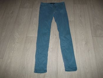 Jean BISOUS D'EVE bleu canard slim taille S TBE