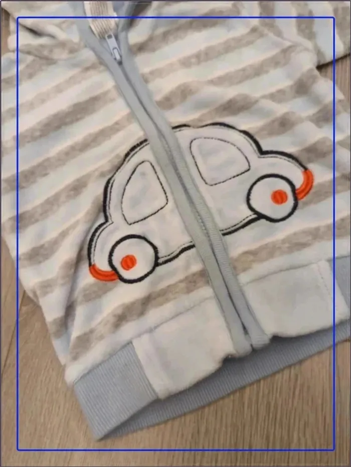 Gilet zippé en velours - photo numéro 2