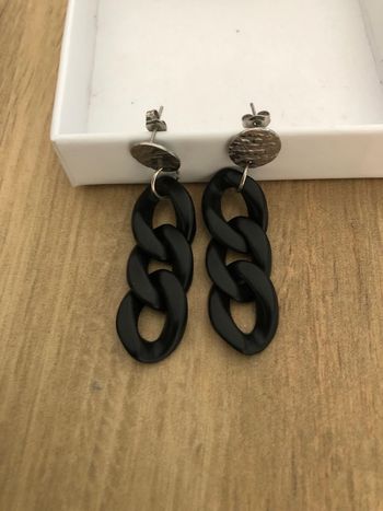 Boucles d’oreilles en maille