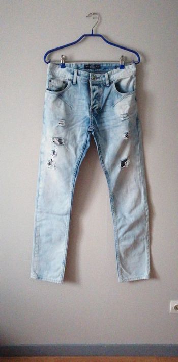 Jeans d.skins skinny délavé troué taille 28