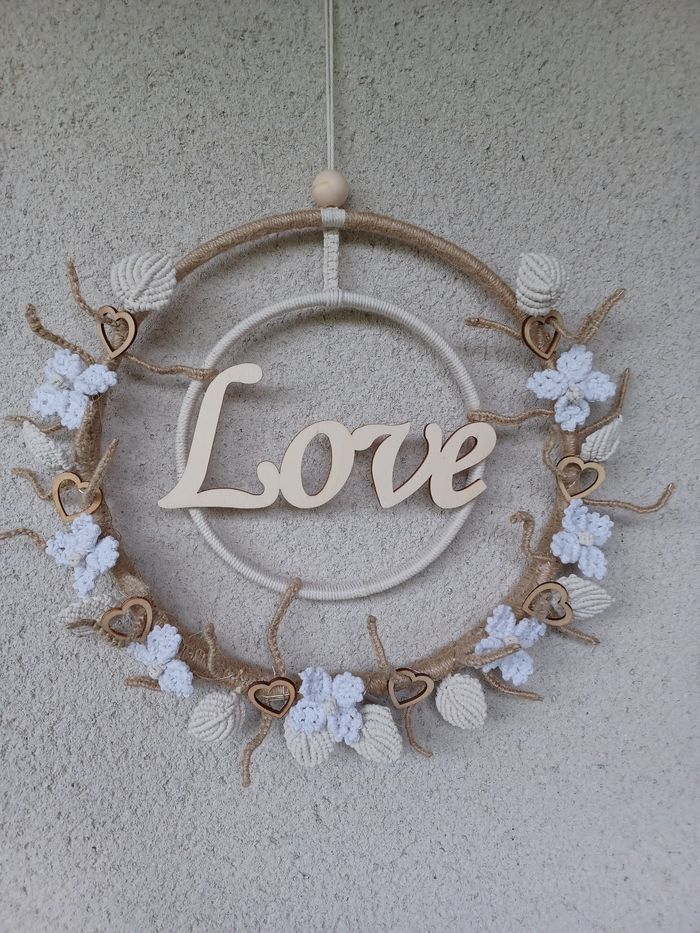 Couronne macramé printanière - photo numéro 4