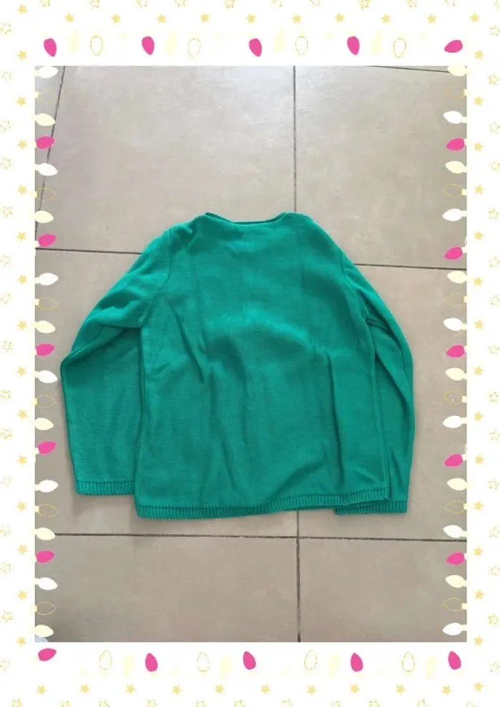 💚 Gilet vert fille Lililotte - Taille 10 ans 💚 - photo numéro 4