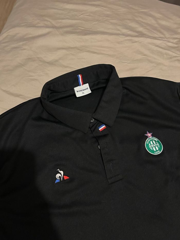 Tee shirt polo Le coq sportif foot Asse noir - photo numéro 2