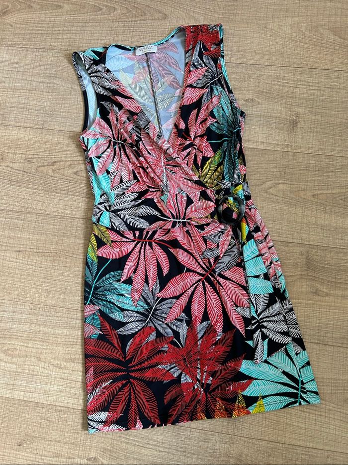 Robe imprimée sans manches Camille de Paris taille unique excellent état - photo numéro 7