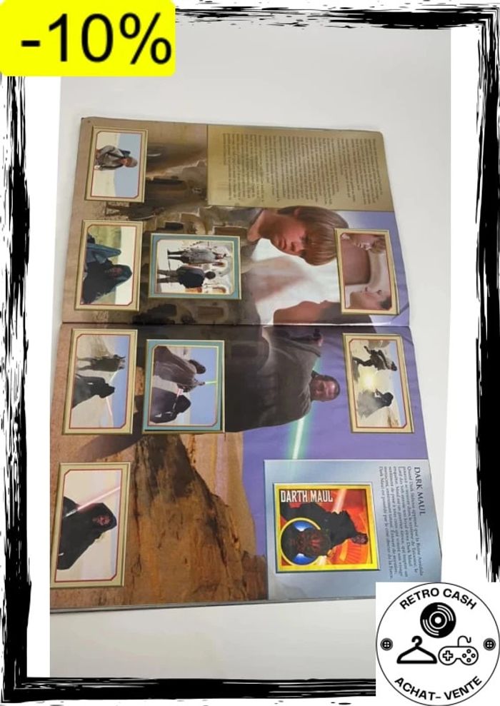 Album incomplet il manque 1 vignette Star Wars epidose 1 Merlin Lucasfilm 1999 - photo numéro 14