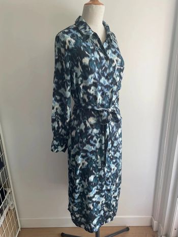 Robe bleue à imprimé – Mango, taille S