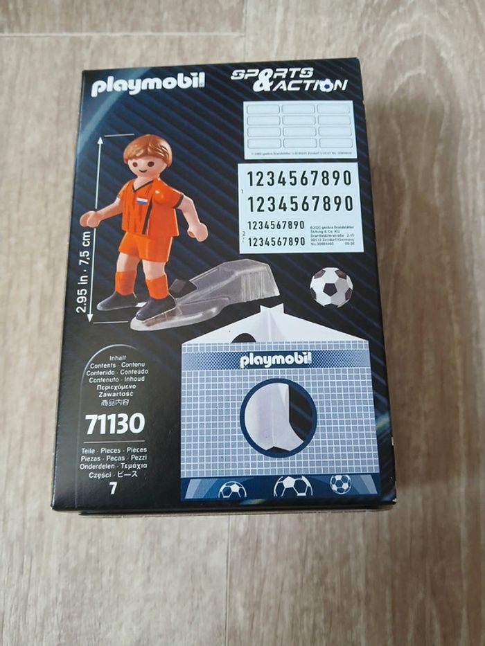 Jouet joueur de foot playmobil neuf - photo numéro 2