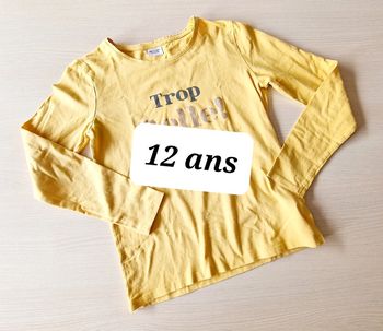 Pull t-shirt manches longues filles