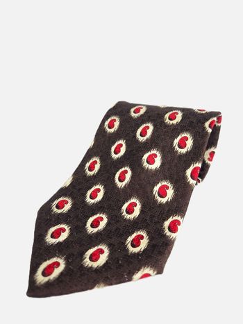 Cravate marron à motif Hugo Boss