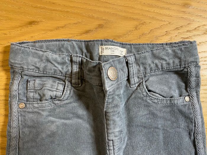 Mango Pantalon velours gris Taille 2/3 ans - photo numéro 4