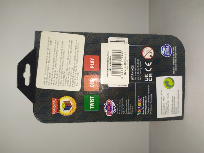 Porte-clés Rubik's cube officiel twist casse tête neuf blister - photo numéro 3