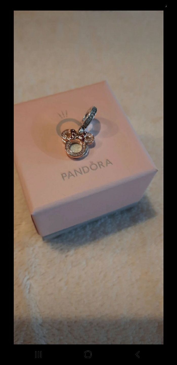Charm Pandora >< Disney pendant double silhouette Minnie - photo numéro 2