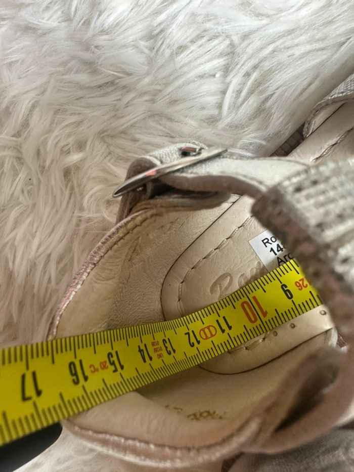 Paire de sandales argentées Romagnoli taille 21 - photo numéro 6