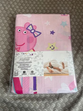 Housse de couette peppa piG 2 personnes 