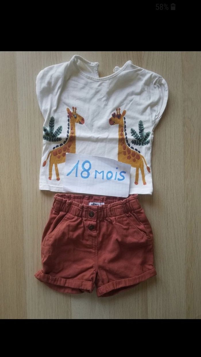 Ensemble fille 18 mois