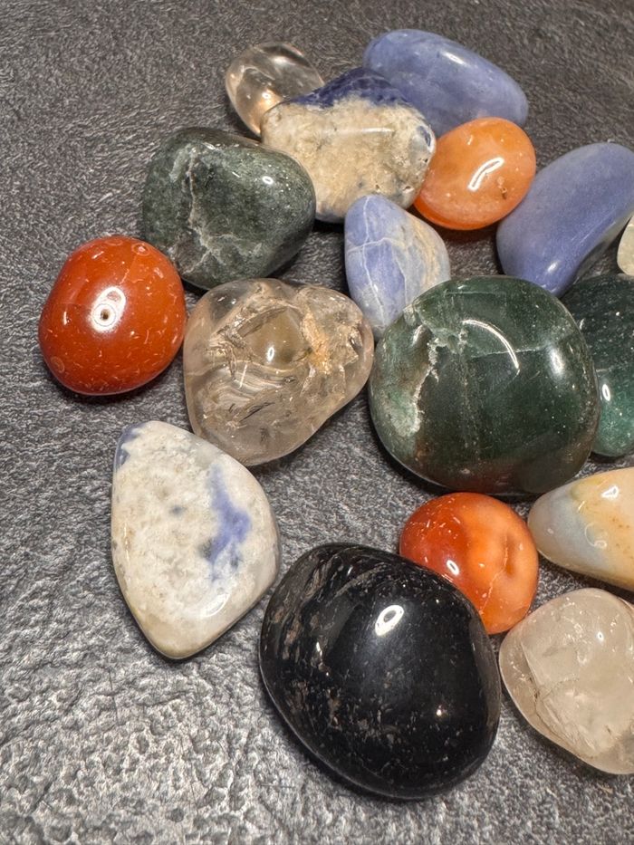 Lot de 180 g de Pierres Naturelles Polies – Collection de pierres variées – Idéales pour décoration et création - photo numéro 2