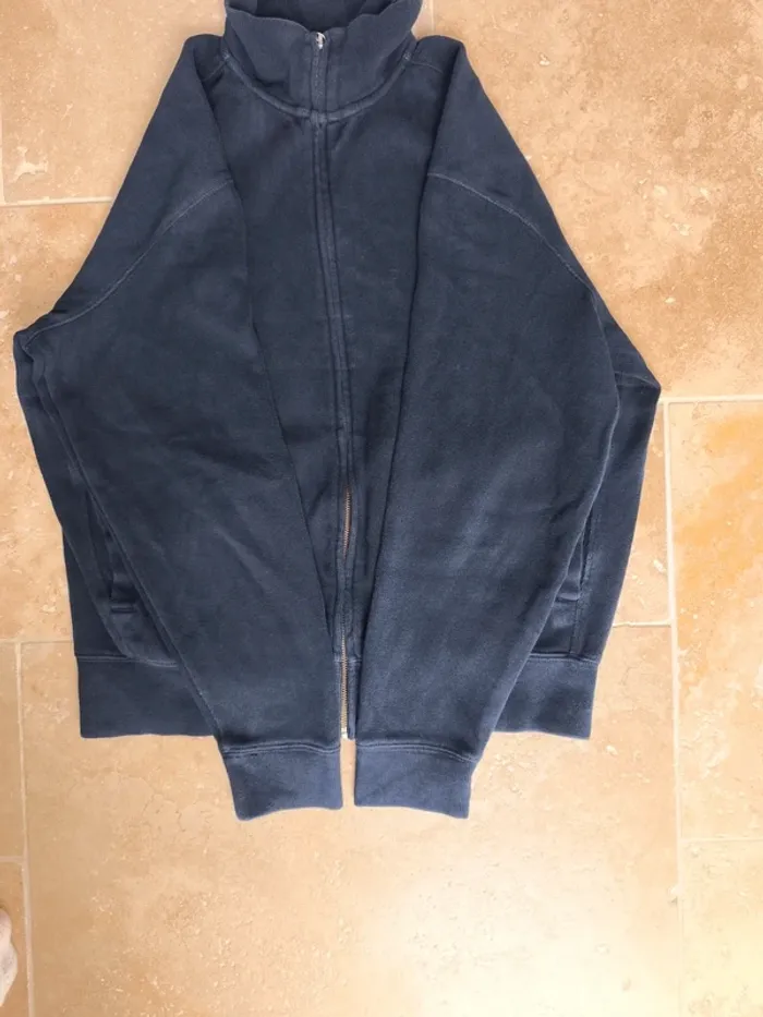Veste pull zippée Ralph Lauren homme M marine logo rouge excellent état - photo numéro 14