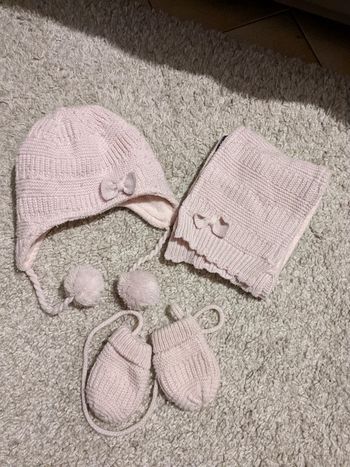 Ensemble bonnet écharpe et mouffles Sergent Major