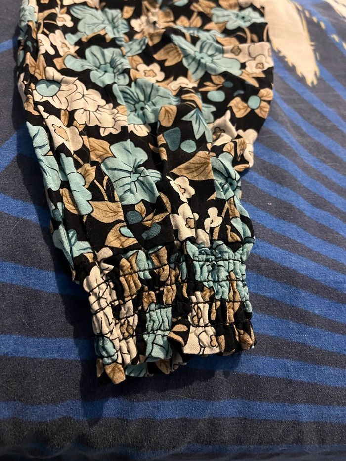 Pantalon fluide élastique fleuri - photo numéro 4