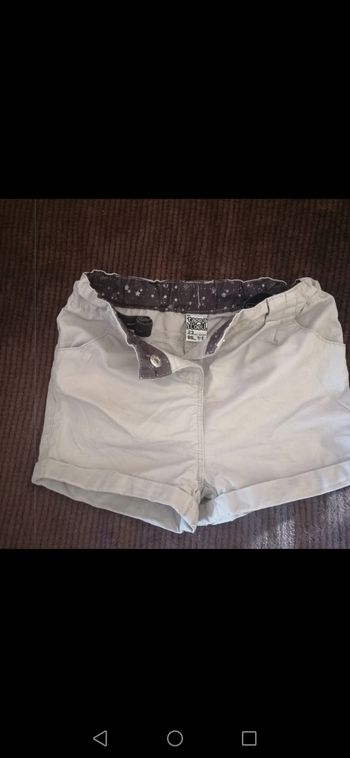 Short 23 mois gris léger règlable mixte tao