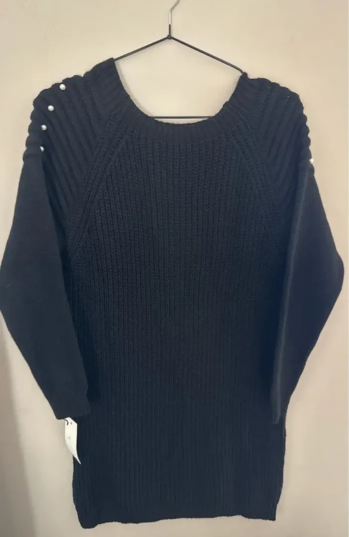 👗Robe pull- perle -taille 38 - neuf avec étiquette -new collection - photo numéro 4
