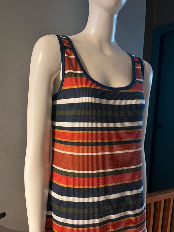 Robe longue rayer en L