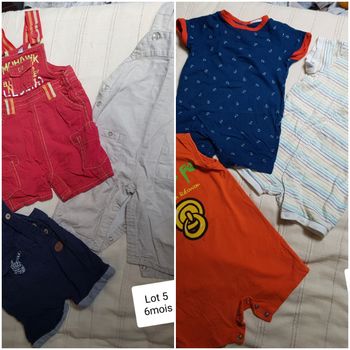 Lot 6 pièces garçon 6 mois