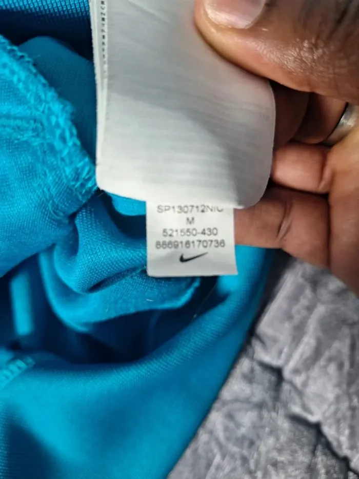 veste légère / Track jacket Nike vintage/ homme - taille M / bleu - brodé (332) - photo numéro 9