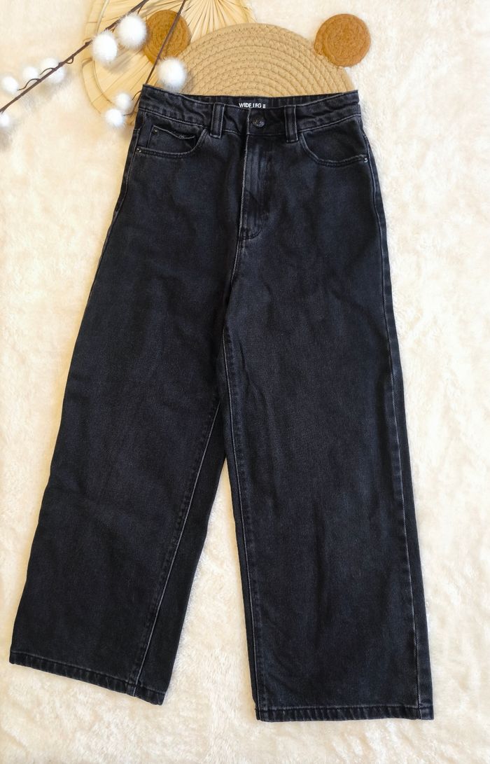 ​👖 Jean Wide Leg Noir - Kiabi (Taille 10 ans) - photo numéro 2