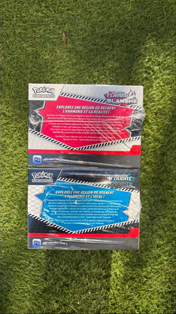 Lot de cartes Pokemon boosters display de 10 bundles scellés écarlate et violet ev10.5 foudre noir et foudre blanche - photo numéro 6