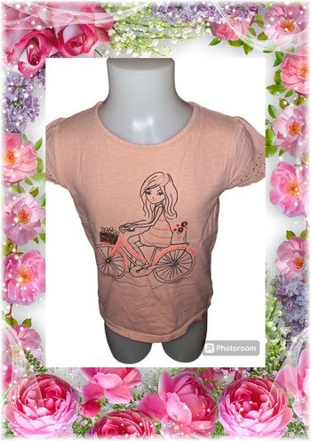 💫🌸 T-shirt imprimé manches courtes pour fille 🌸💫