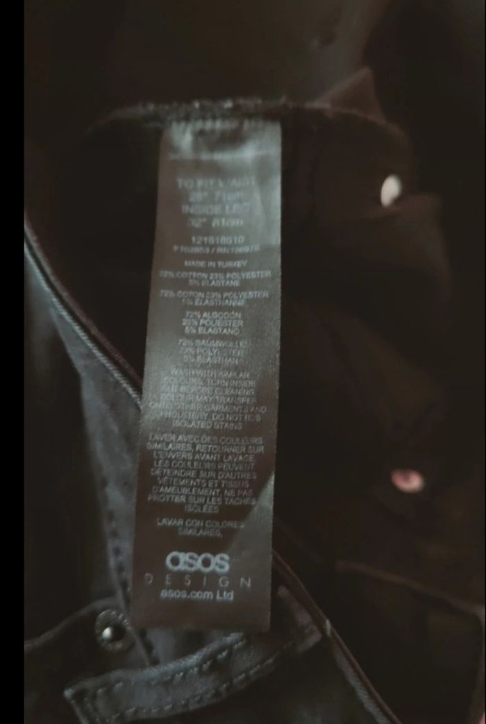 Jean noir femme en 38 ASOS - photo numéro 5