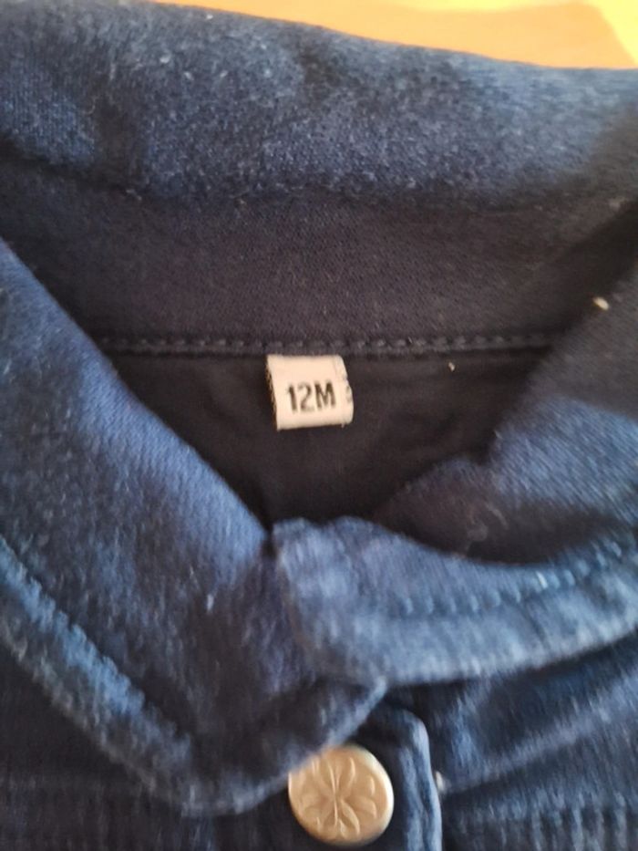 Veste en jean pour fille taille 12mois très bon état - photo numéro 4