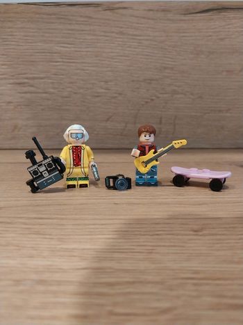 Figurines type lego Marty et Doc Retour vers le Futur